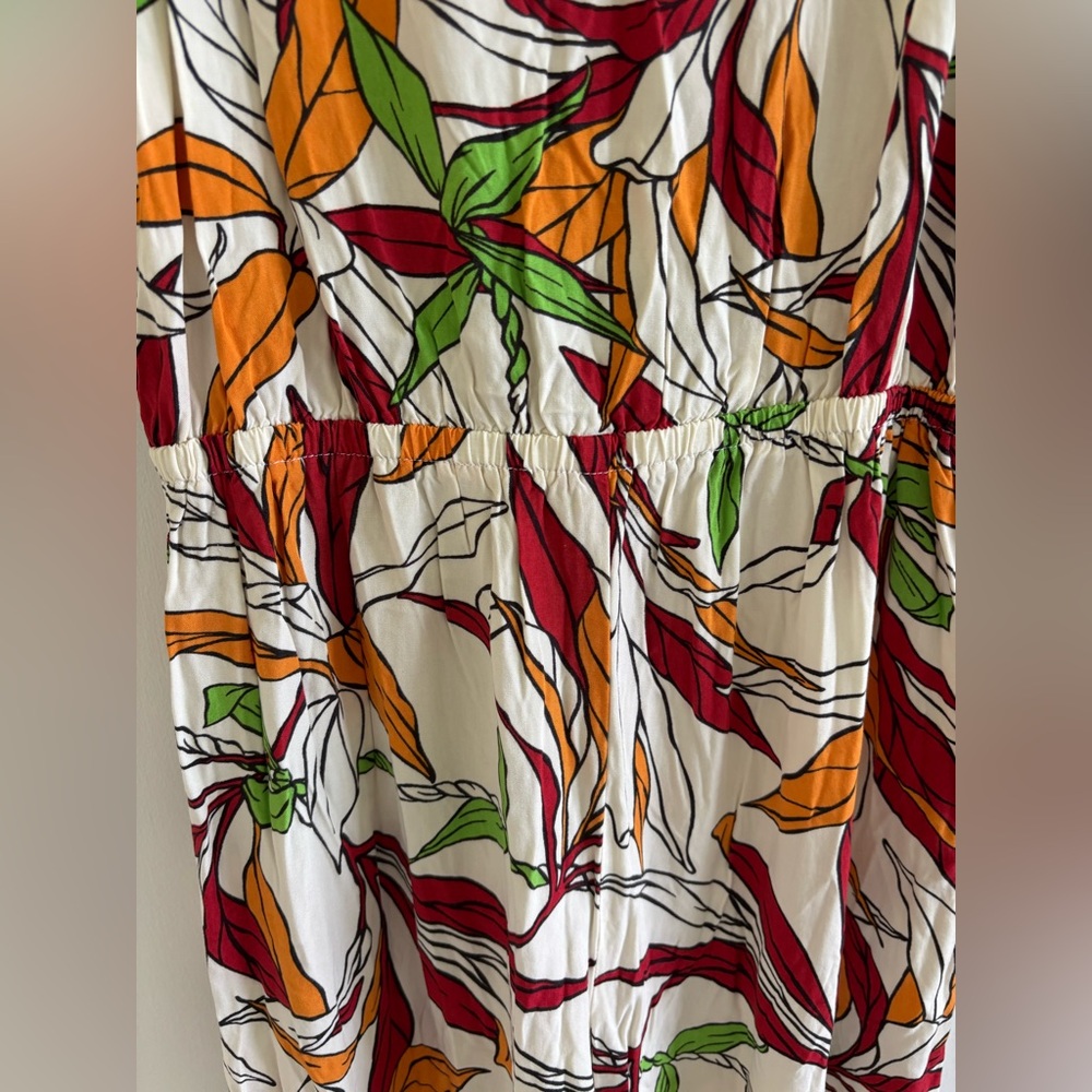 Aloha made me do it tropical print jumpsuit medium Hawaii spring summer - Picture 4 of 8